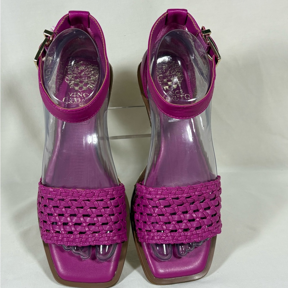 Vince Camuto Bretandi Adjustable Espadrille Wedge Virtual Pink Sandals W's 6M